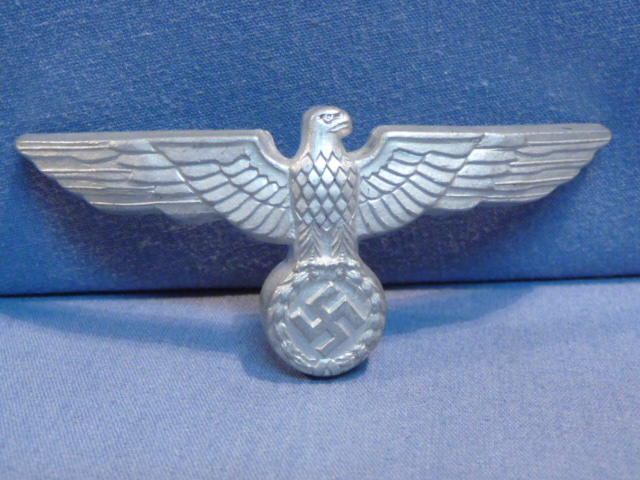 Original WWII German Heer (Army) Visor Cap Eagle, Incomplete