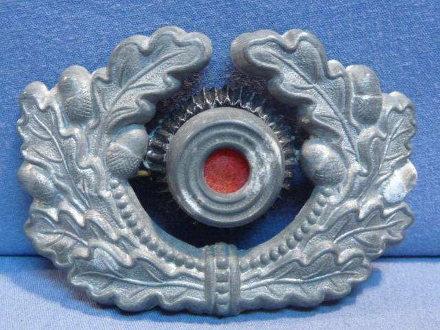 Original WWII German Army (Heer) Visor Cap Wreath and Cockade, Incomplete