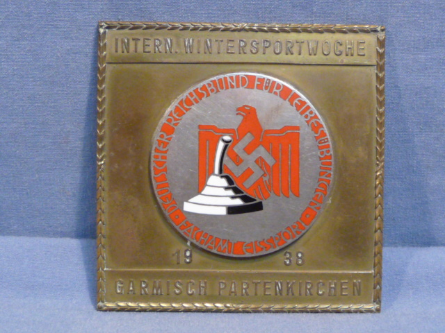 Original Nazi Era German Victor Medal for the 1938 Winter Sport Week