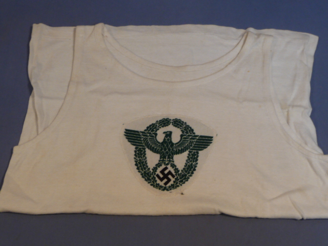 Original WWII German Police Sports Shirt, 1941 Dated Size II
