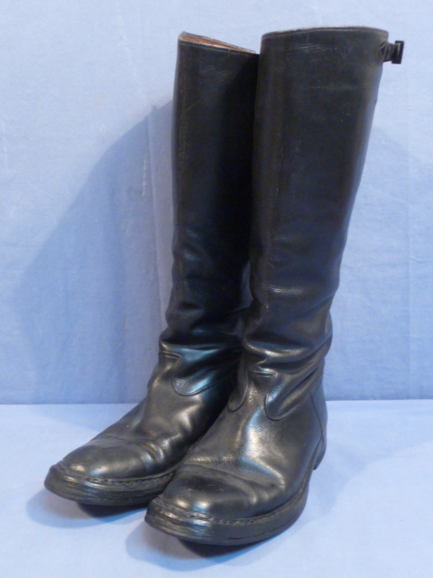Original WWII German Officers Tall Boots, Pair