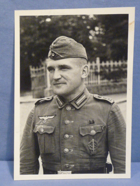 Original WWII German Decorated KM Coastal Artillery Soldier's Photograph