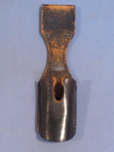 Original Nazi Era German Black Leather Police Bayonet Frog