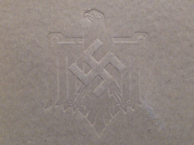 Original Nazi Era German DRL Sports Award for the 400m Run, 400 m. Lauf
