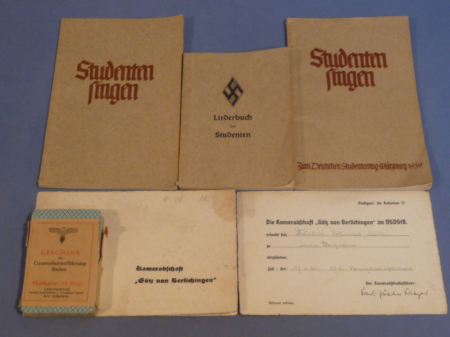 Original WWII Era German NSDStB Grouping to Johanna Mueller