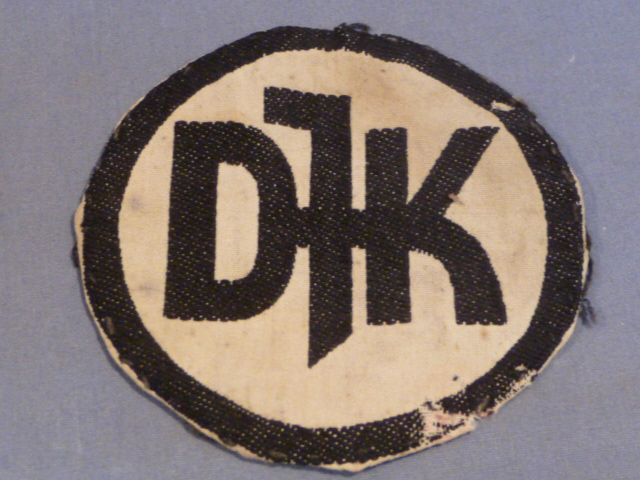 Original Nazi Era German DJK Sports Shirt Insignia