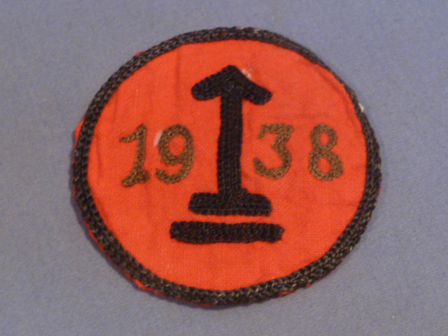 Original Nazi Era German 1938 Sports Shirt Insignia, Red