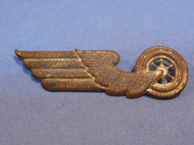 Original Nazi Era German Reichsbahn (Railway) Collar Tab Device, Single