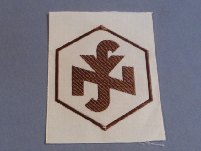 Original Nazi Era German National Sozialistische Volkswohlfahrt (NSV) Cloth Insignia