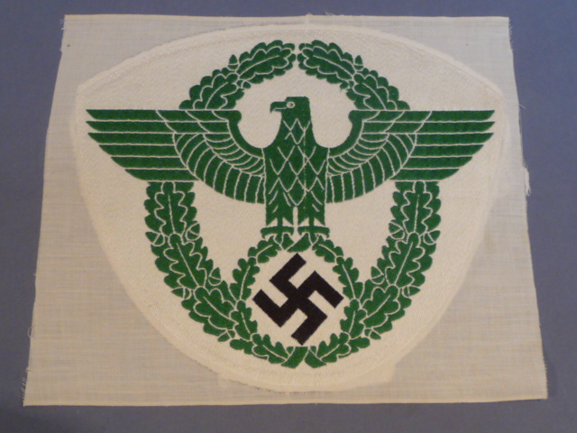 Original Nazi Era German Police 2nd Pattern Sports Shirt Eagle, Unused