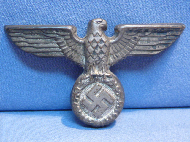 Original Nazi Era German NSDAP Political Cap Eagle, Aluminum
