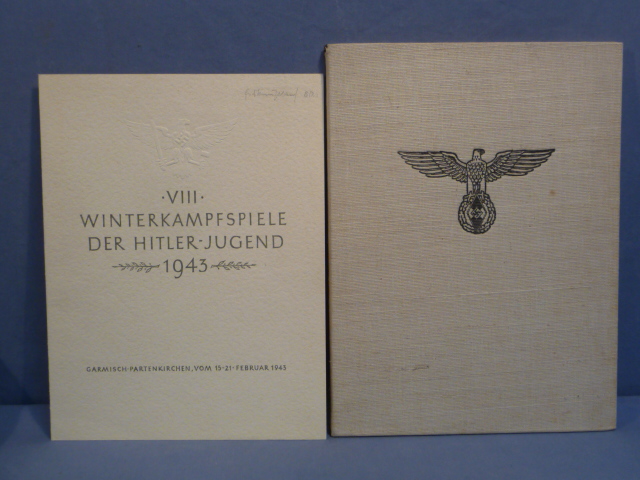 Original 1936 German Olympic Games Championship Documents to Irene Braun (Figure Skating)