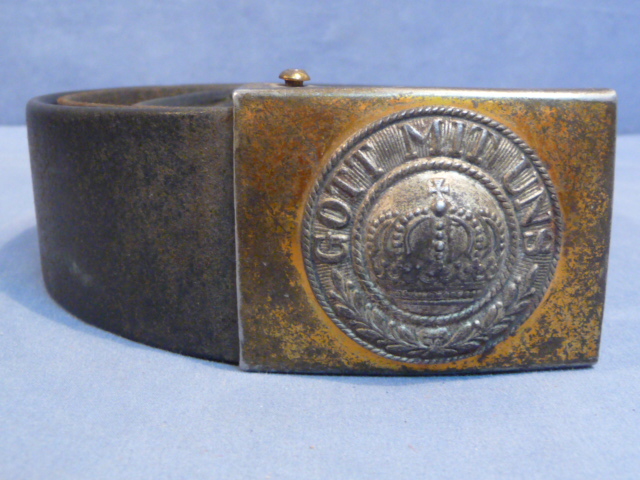 Original WWI Prussian Army EM/NCO Belt and Buckle