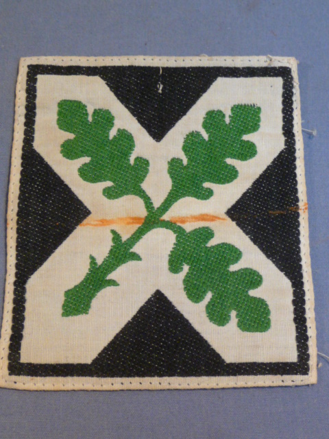 Original Nazi? Era German Sports Shirt Insignia, Three-Leaf Branch