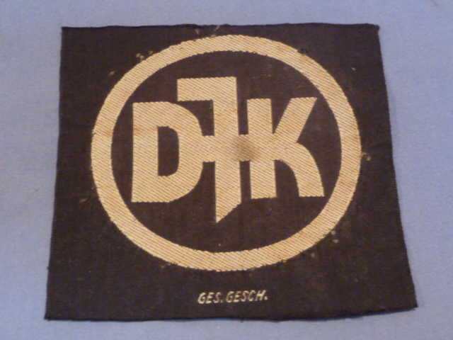 Original Nazi? Era German DJK Sports Shirt Insignia