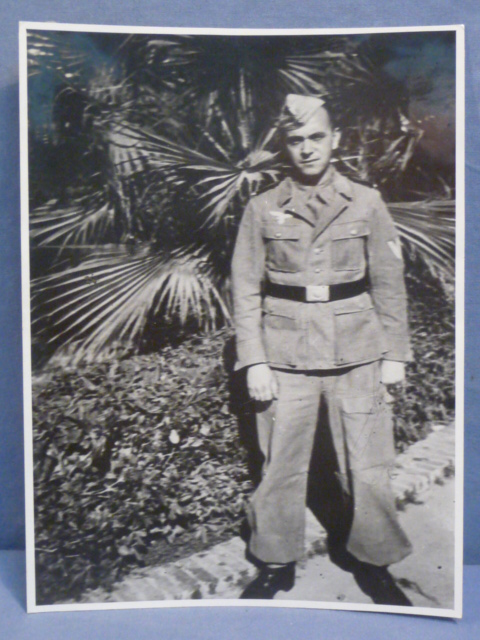 Original WWII German Luftwaffe (Air Force) Tropical Soldier's Photograph