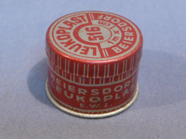 Original WWII Era German LEUKOPLAST Medical Tape Small Tin