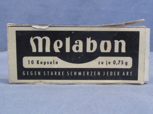 Original WWII German  Medical Item, Melabon Tablets Box