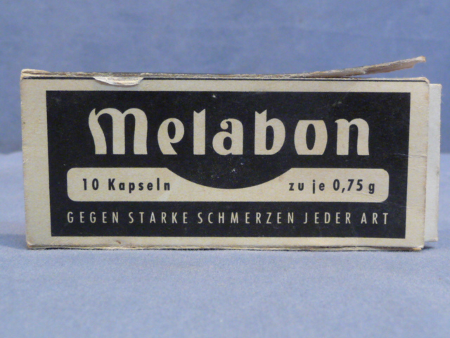 Original WWII German  Medical Item, Melabon Tablets Box