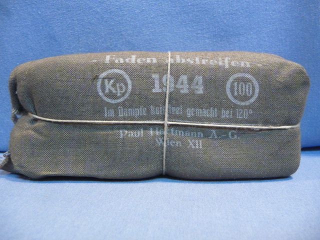 Original WWII German Soldiers 1st Aid Bandage, Large 1944