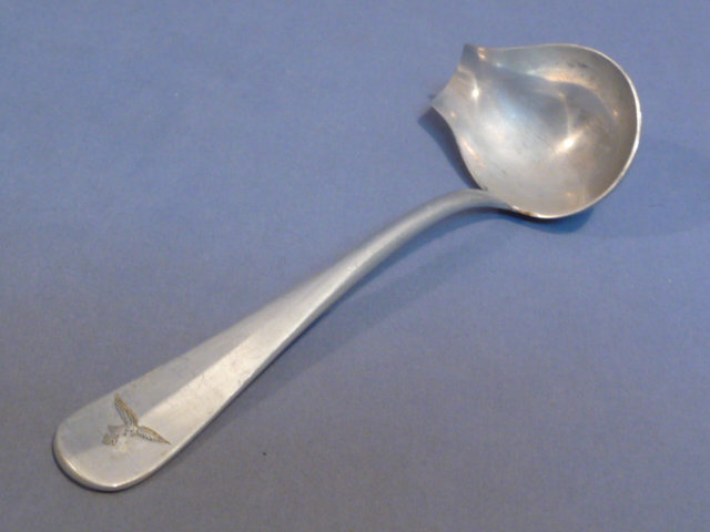 Original WWII German Luftwaffe Small Gravy Ladle, Aluminum
