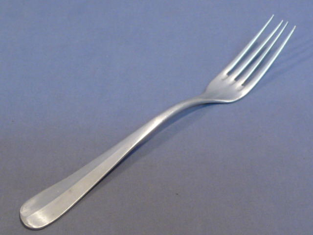 Original WWII German Kriegsmarine Mess Hall Fork, Aluminum