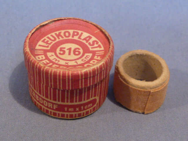 Original WWII Era German LEUKOPLAST Medical Tape in Small Cardboard Container