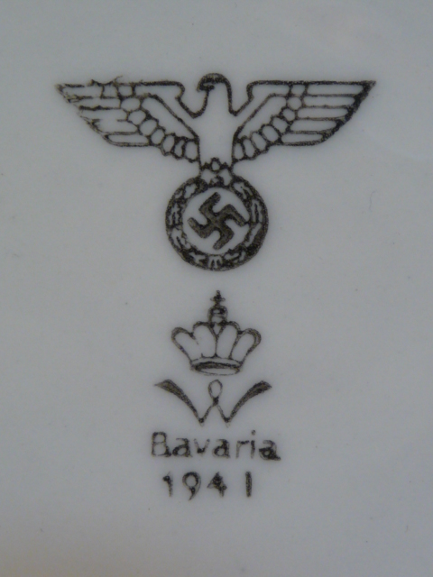 Original WWII German Army Mess Hall Coffee Cup Saucer