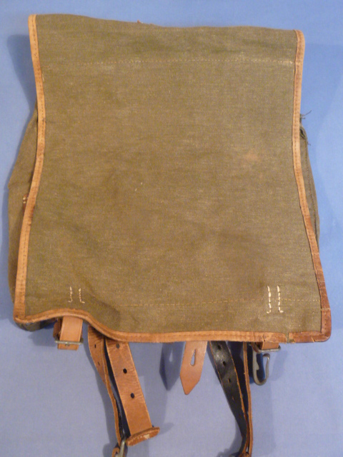 Original WWII German Late-War M34 Pack (Tornister) with Cloth Flap