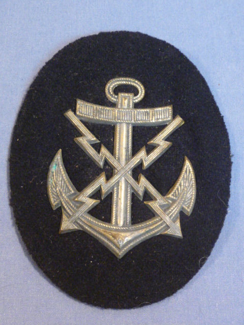 HOLD! Original WWII German Kriegsmarine (Navy) Teletypist NCO’s Career Sleeve Insignia