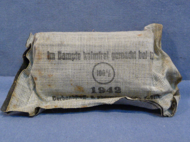 Original Pre-WWII German Soldiers 1st Aid Bandage, Small 1942