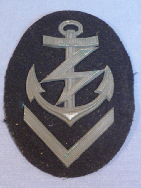 Original WWII German Kriegsmarine (Navy) Senior Radio Operator NCO’s Career Sleeve Insignia