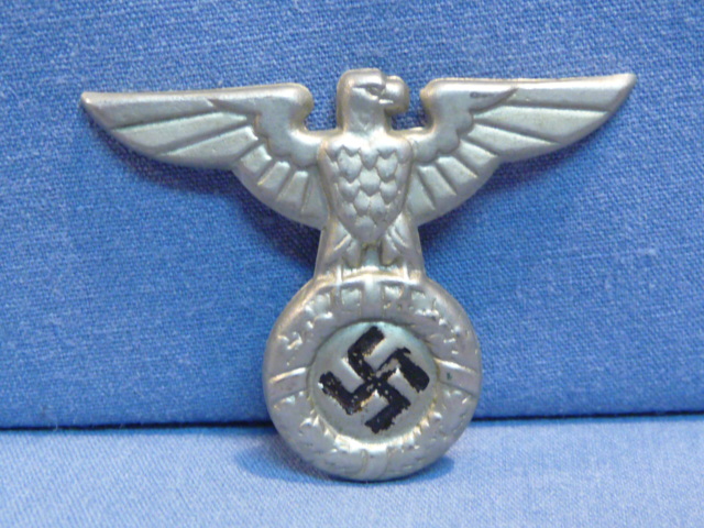 Original Nazi Era German 1929 Pattern NSDAP Political Cap Eagle, Incomplete