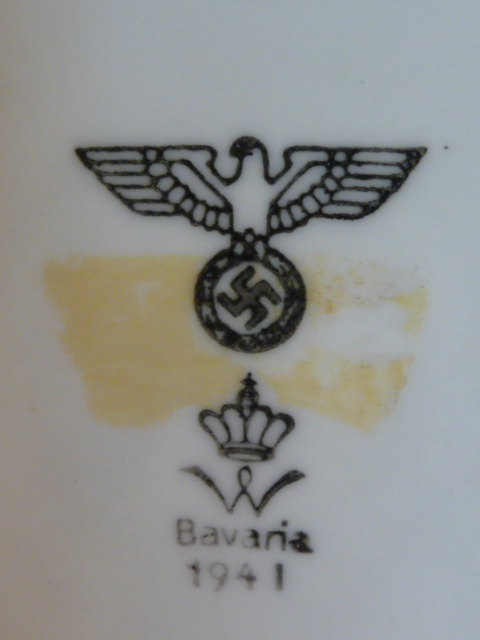 Original WWII German Army Mess Hall Coffee Cup Saucer