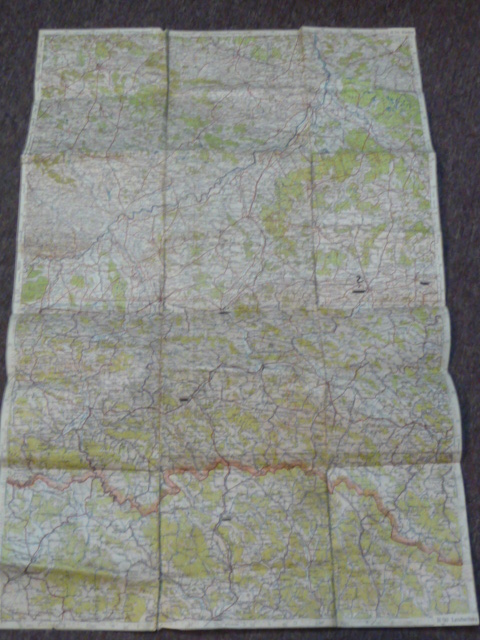 Original WWII German Military Map of KEILCE Area of Poland