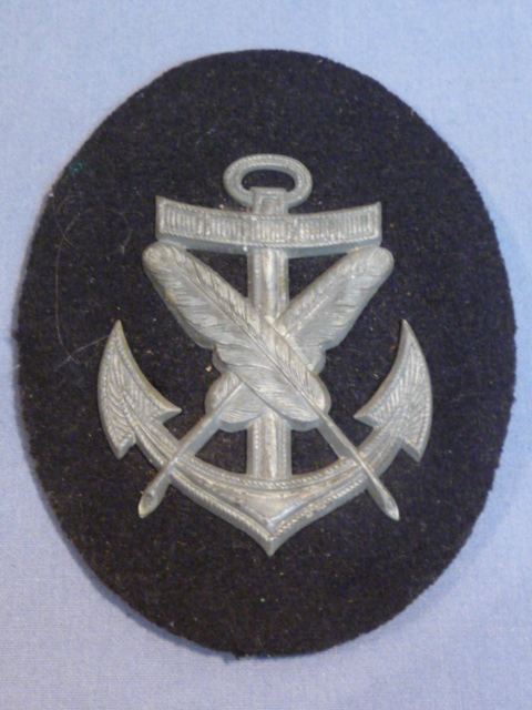 Original WWII German Kriegsmarine (Navy) Clerical NCO's Career Sleeve Insignia