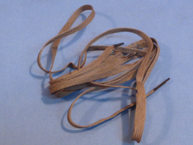 Original WWII German TAN 90cm Shoe Laces, Pair