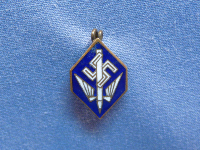 Original Nazi Era German Stenographer's Lapel Pin, Incomplete