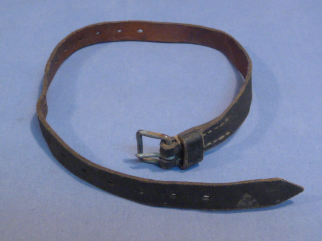 Original WWII German Soldier's Leather Utility Strap, Mid/Late War