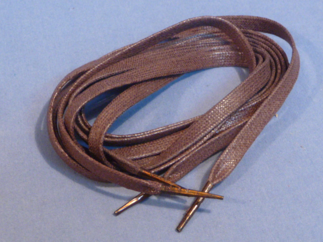Original WWII German BROWN 80cm Shoe Laces, Pair
