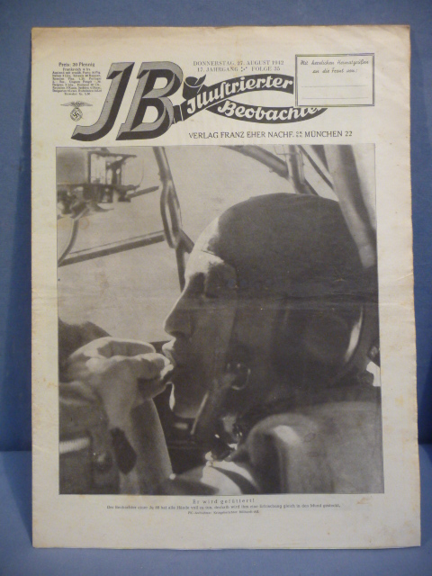 Original Nazi Era German Illustrierter Beobachter Magazine, August 1942