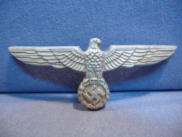 Original WWII German Heer (Army) Visor Cap Eagle, Incomplete