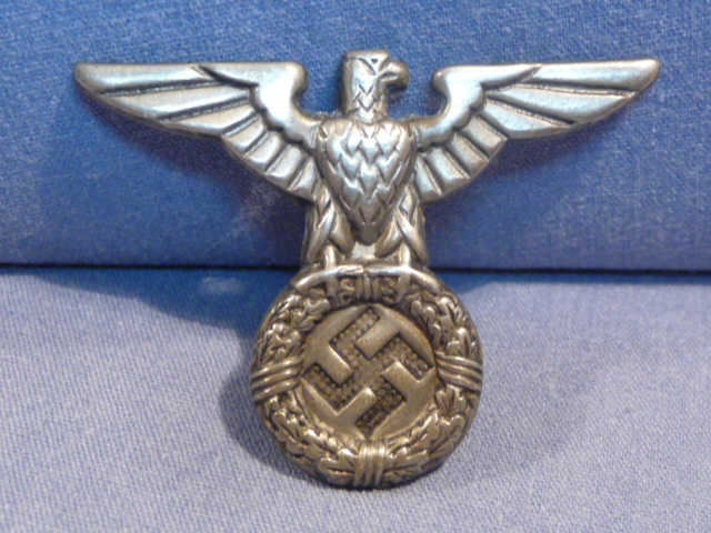 Original Nazi Era German 1929 Pattern NSDAP Political Cap Eagle, Incomplete