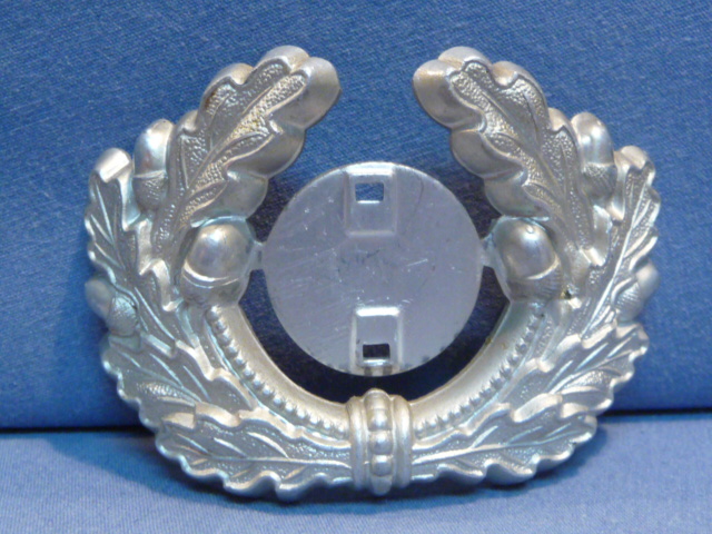 Original WWII German Army (Heer) Visor Cap Wreath, Incomplete