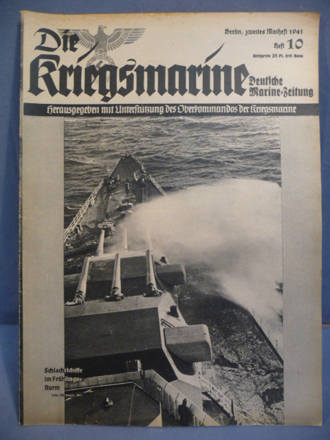 Original WWII German Die Kriegsmarine Magazine, May 1941