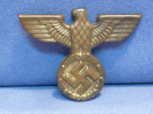 Original Nazi Era German Visor Cap Eagle, Incomplete