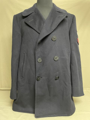 Original WWII US Navy Pea Coat, Naval Clothing Depot