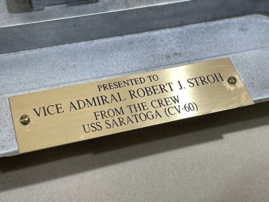 Original POST-WWII US Navy Award to Vice Admiral Robert J. Stroh