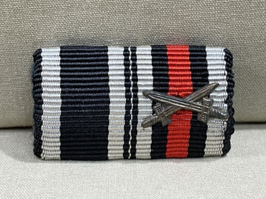 Original WWII German Two-Position Ribbon Bar, 1914 Iron Cross, UNISSUED