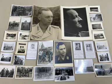 Original WWII German Photographs & Death Notices Lot, 50 TOTAL